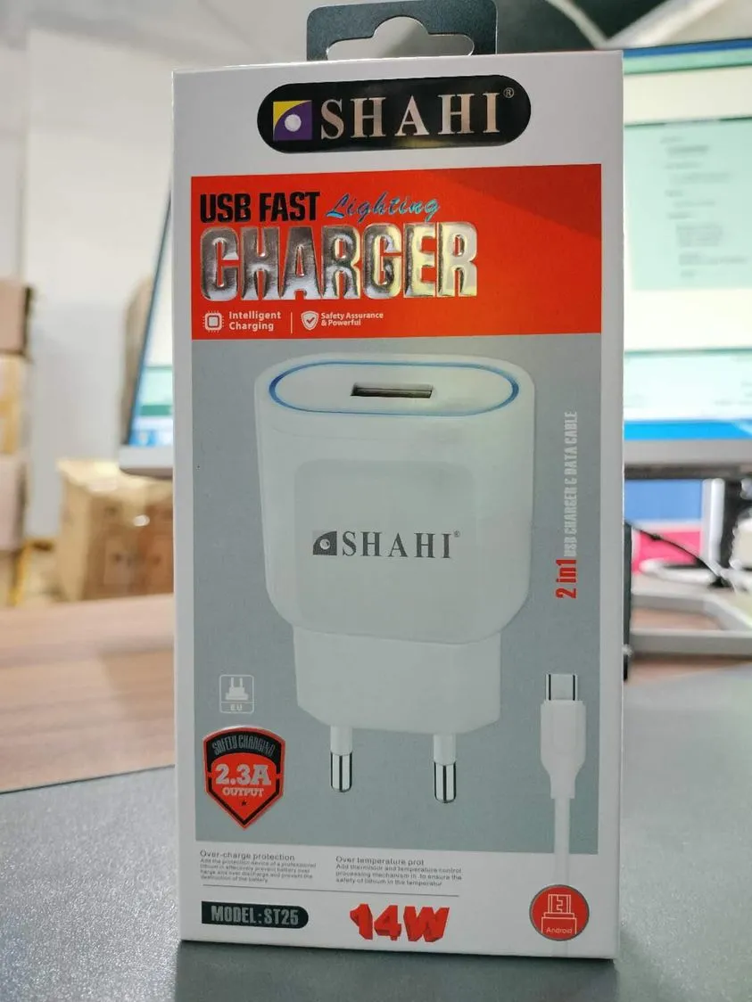 Shahi 14W Fast Charger 2.1 Quick Charger Smart Charger For All Phones
