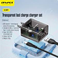 Awei C11T Small Adapter with Type-C Cable