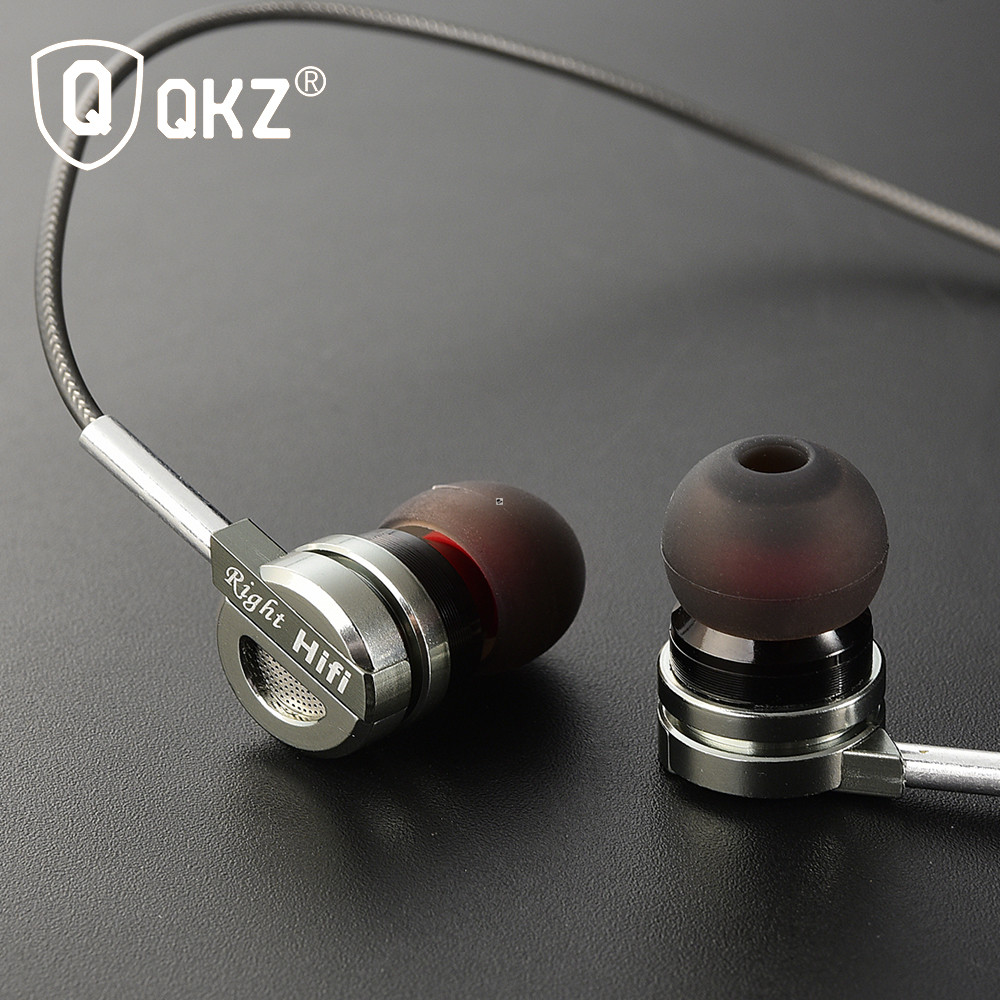 QKZ DM9 Zinc Alloy HiFi Metal Earphone Heavy Bass Music Headset with Mic - Headphone