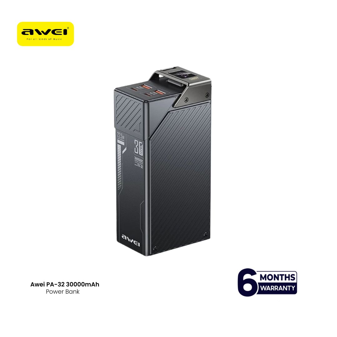 Awei PA32 30000mah 22.5W Fast Charging Multifunctional Powerbank