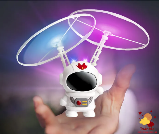 Spaceman Mini Infrared Induction Flying Toy Astronaut Style Aircraft Toy with Remote control Induction Flying Machine Automatic Flight Kids Toy